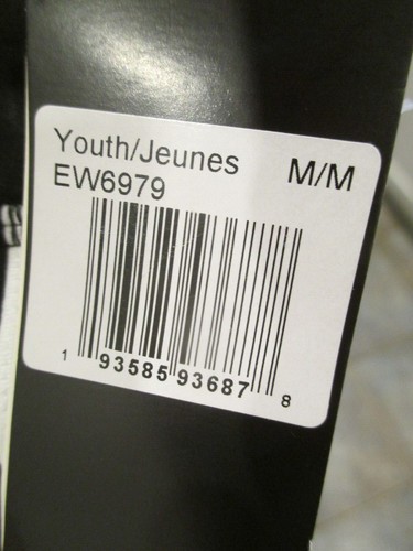 NWT Adidas Track Pants Youth Medium 3 Stripes Athletic Black - Picture 4 of 5