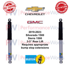 Bilstein B8 Shock Pair 2-3 Rear Lift For 19-23 Silverado Sierra 1500 4wd Rwd