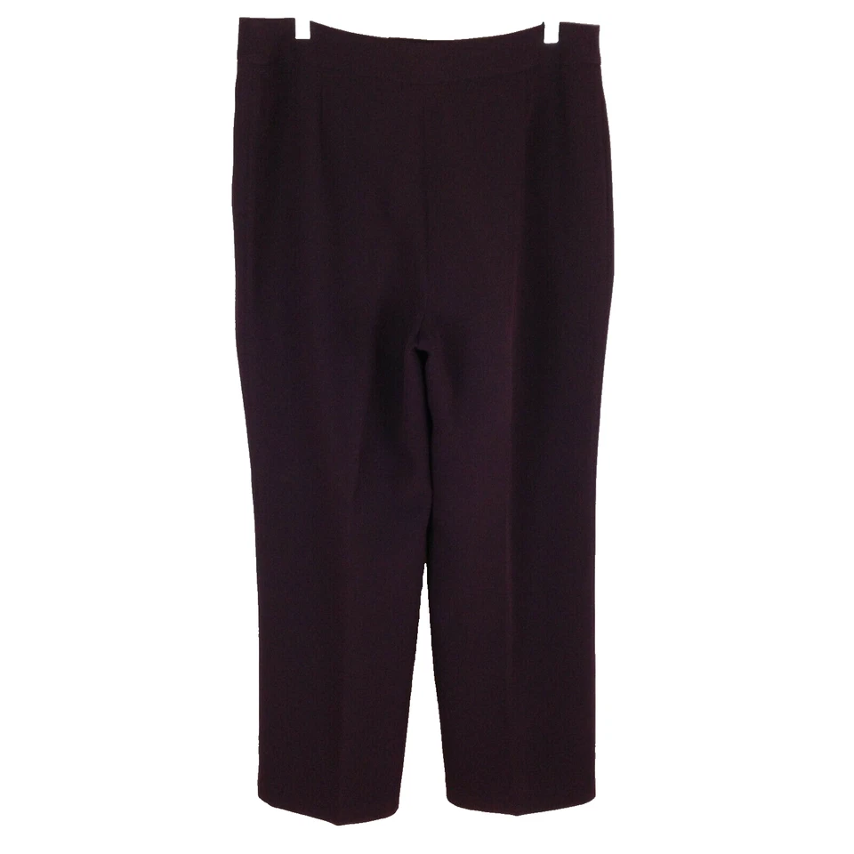 Nipon Boutique Mujer Recto Vestido Pantalones Talla 12 Morado Oscuro Forrado Alto Foto 3 de 4