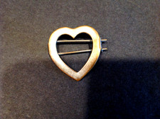 Antique Metal Heart Barrette