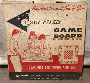 Carrom Board, Vintage in Original Box