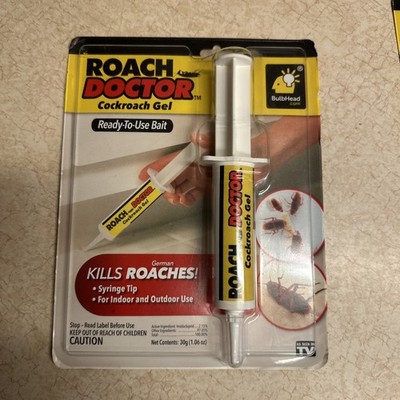 BulbHead Roach Doctor Cockroach Gel Ready To Use Bait Syringe New