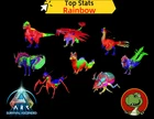 ARK Survival Ascended Rainbow Top Stats PVE PS5/XBOX/PC