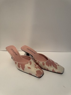 Charles David Pink Cow Mule  8B
