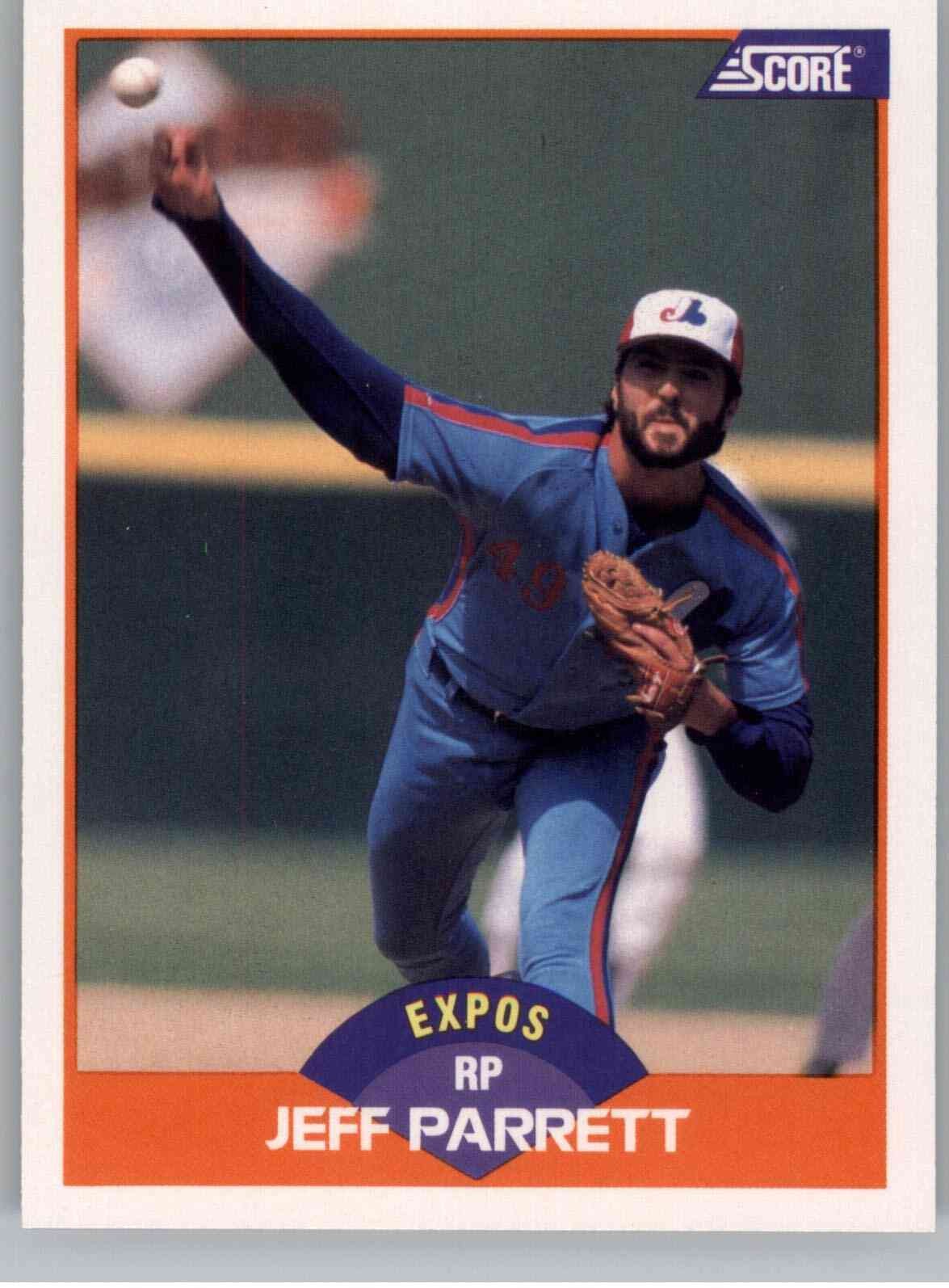 1989 Score 377 Jeff Parrett  NM Montreal Expos