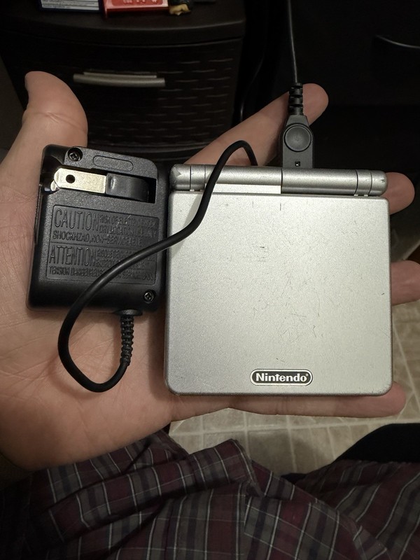 Nintendo Game Boy Advance SP Handheld System - Silver AGS 001