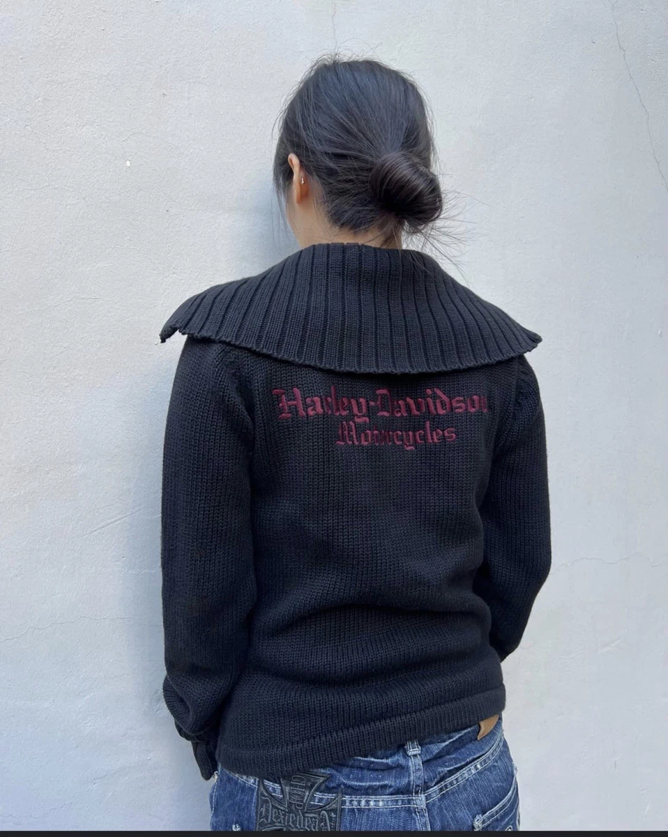 Cardigan Clouté Femme Harley Davidson - Taille M - Gris - Très Bon état