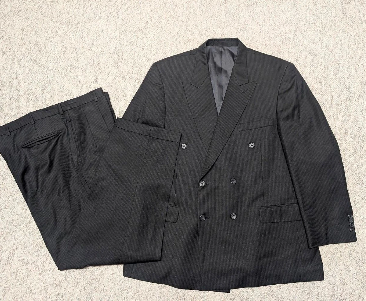 Double-Breasted Striped Suits & Blazers for Men 40 in Waist for