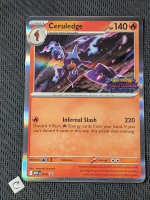 Ceruledge MEP 014 Phantasmal Flames Pre-Release Promo Stamped Pokemon TCG NM