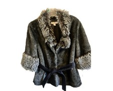 Penny Lane Coat Womens Medium Faux Fur Afghan Boho Mob Wife