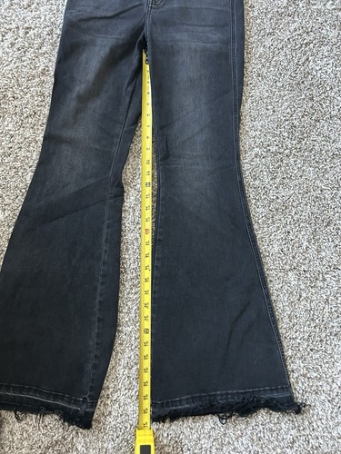 Jeans donna Flying Monkey ultra alti super svasati denim nero - taglia 28 - Foto 5 di 6