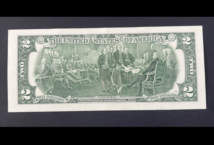 ERROR $2 DLL BILL - OVERINK "2" & SERIAL YEAR #: XX2013XX, FRB L12, SERIES 2013.