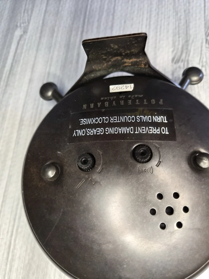 Relógio de bolso Pottery Barn em suporte bronze redondo analógico mesa tampo/pendurar - Imagem 4 de 4