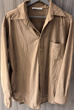 ACNE STUDIOS-- Softest Camel Moleskin LS shirt -- size 46