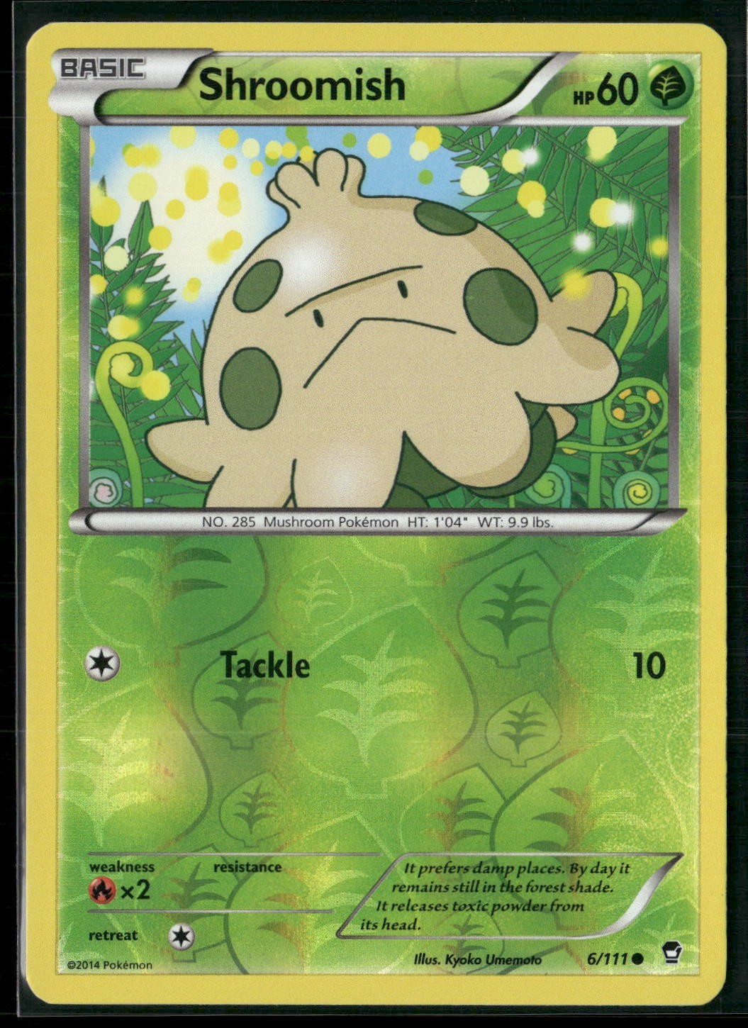 Pokemon - Shroomish 6/111 Reverse Holo Furious Fists LP
