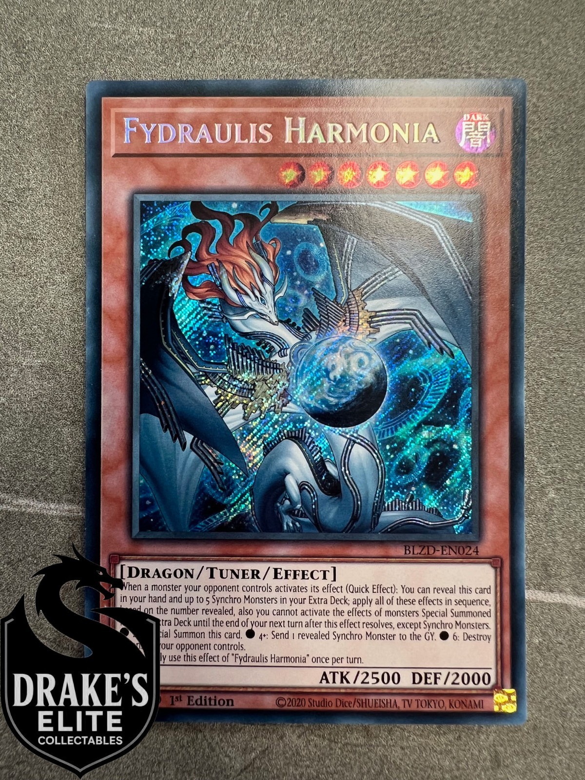 Yugioh - Fydraulis Harmonia - Secret Rare - BLZD-EN024 - 1st Edition - IN HAND