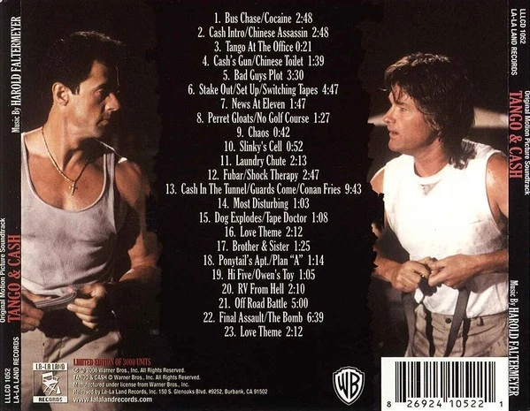 Harold Faltermeyer – Tango & Cash (1989) Complete Score CD / Newly Remastered!! - Bild 2 von 2