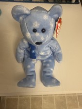 Ty Beanie Babies 1999 Holiday Teddy Bear Plush Toy - Blue