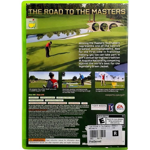 (kleiner Riss, funktioniert) Tiger Woods PGA Tour 12 The Masters - Microsoft Xbox 360 - Bild 2 von 9