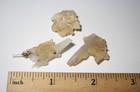 3 SMALL RARE NATURAL 0.75"-1.4" SCOLECITE & GOLDEN CALCITE CRYSTAL CLUSTERS 8.5g — photo 2