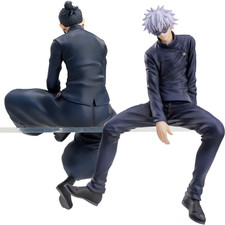 Jujutsu Kaisen Gojo Satoru Geto Suguru Sitting Figure 14cm PVC Statue Model Toy