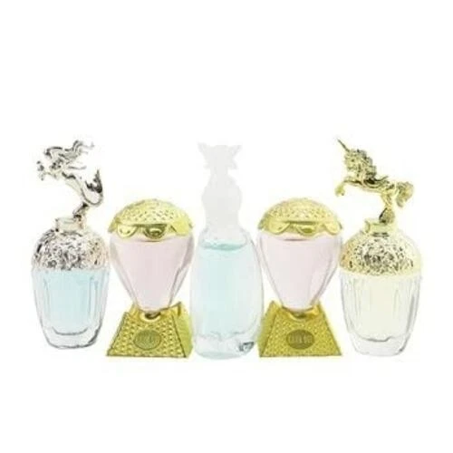 Anna Sui 6 peças mini conjunto Eau De Toilette perfume com bolsa para mulheres presente frutado - Imagem 2 de 4