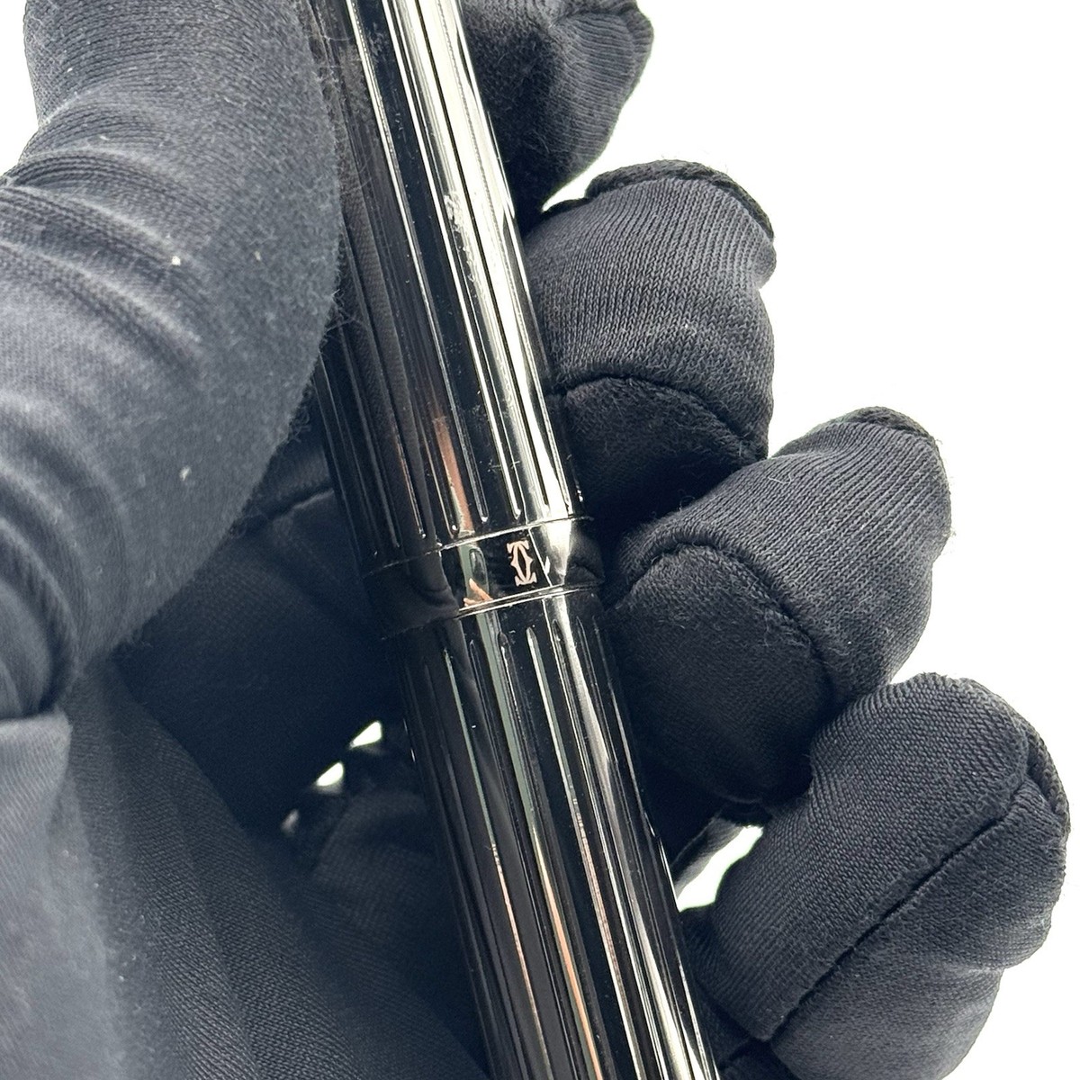 Cartier Pasha de Cartier Platinum Finish Ballpoint Pen w/Signature