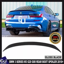 FÜR BMW 3ER M3 G20 G80 GLANZ SCHWARZ HECK KOFFERRAUM SPOILER LIPPE FLÜGEL BODY KIT 18+