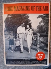 Original Vintage Heinz Magazine of The Air 1937 Columbia Broadcasting