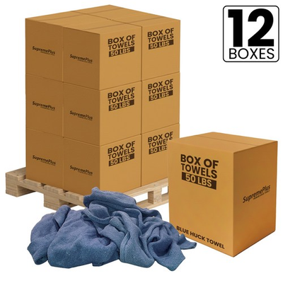 #ad New Blue Huck Towels For Cleaning 15x25 inch Multi Purpose Wiping Towels $1920.00