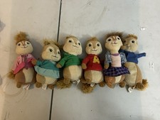 Ty Alvin & The Chipmunks Chipettes Plush Complete Set Of 6