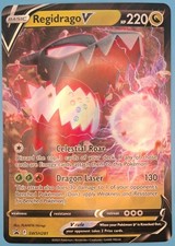 Pokémon Regidrago V JUMBO Black Star Promo SWSH281 Crown Zenith Pokemon Card NM