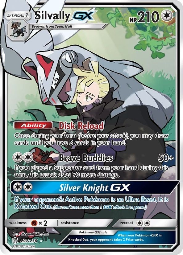 Silvally GX - 227/236 - Pokemon Cosmic Eclipse Sun & Moon Full Art Card NM