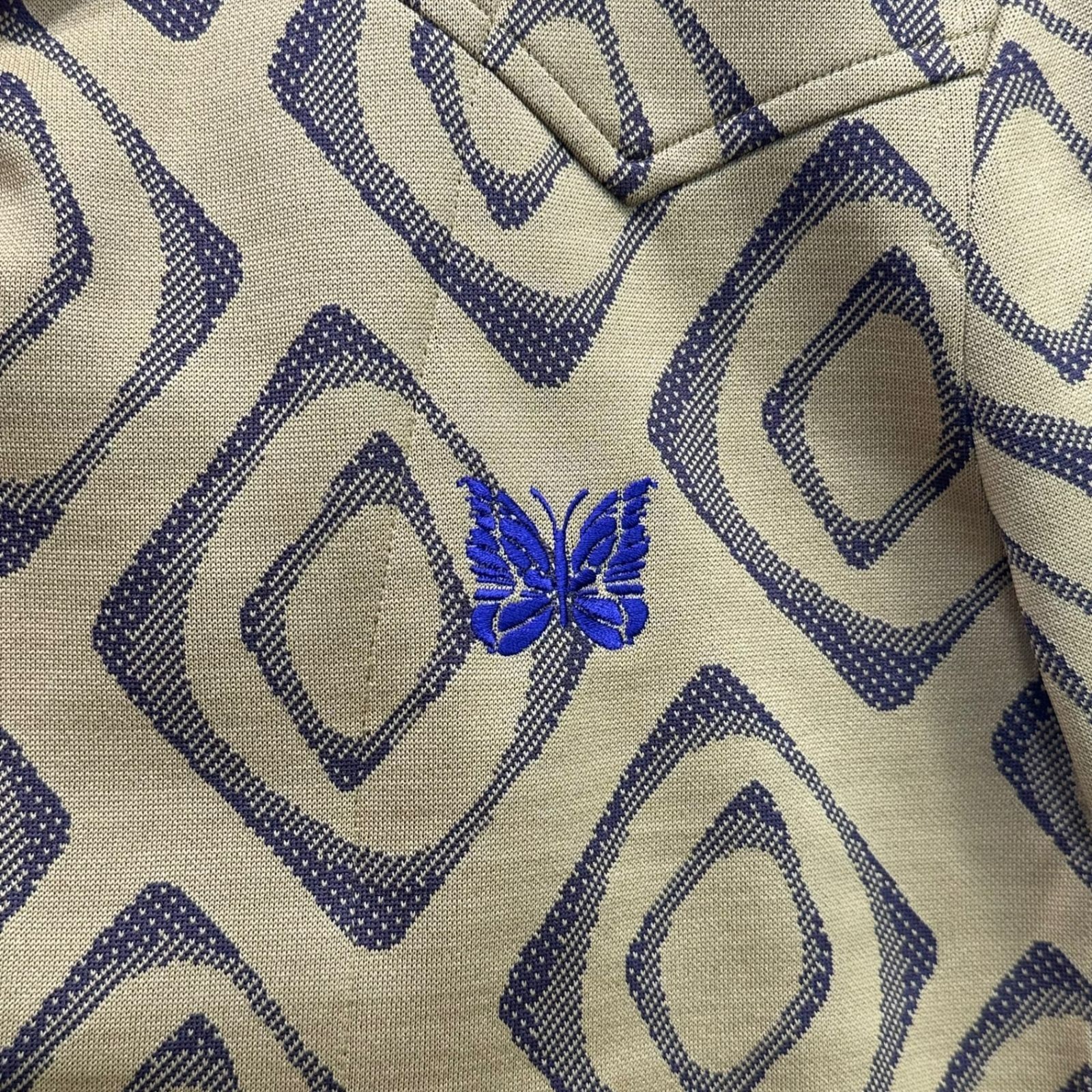 NEEDLES Tailored Jacket Polyester Geometric Jacqu… - image 7