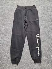 Champion Authentic Athleticwear Boys Jogger Sz S Black Casual Fleece Sweatpants