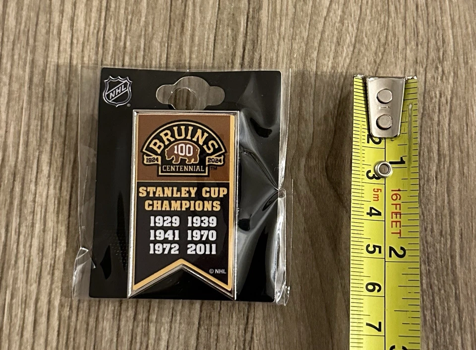 Boston Bruins Collector Pin Stanley Cup Champions Banner Officially Licensed - Image 3 of 4
