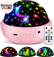 Unicorn Night Light Star Projector for Kids, 3 Films 93 Colors Kids Projector Ni