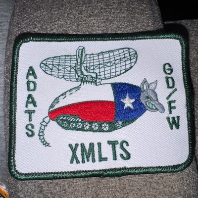 VINTAGE GENERAL DYNAMICS ADATS ARMADILLO PATCH