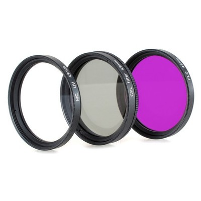 UV + CPL POL-Filter + FD FLD Filterset passend für Canon Legria HF R806 HF R88