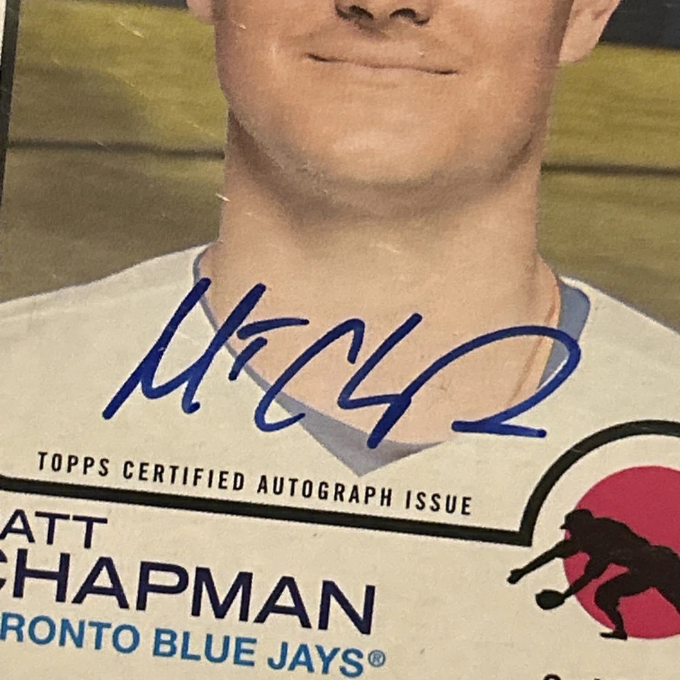 2022 Topps Heritage High Number Real One Auto Matt Chapman Toronto Blue Jays!! - Image 3 of 3