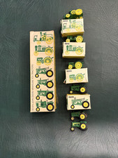 Vintage Seven John Deere Miniature Toy Tractors 1970's