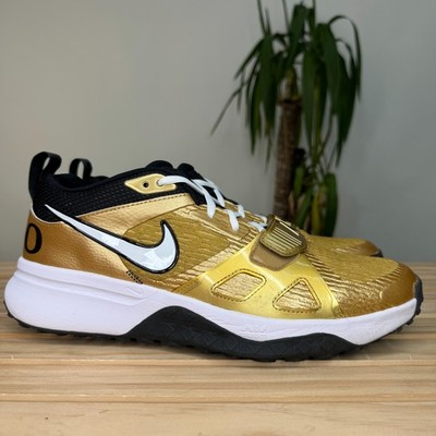Size 11 - Nike Air zoom Diamond Elite Turf Gold Shoe Duck Team Issued Trainer