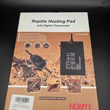 New FIPASEN Reptile Heating Pad w Digital Thermostat 20-30 Gal Tank