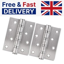 Image of DOMIRA Polished Chrome 3" & 4" Ball Bearing Internal Door Hinges with Fixings