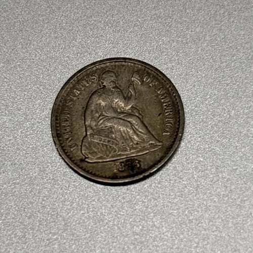 1866 S Seated Liberty Half Dime H10C Ungraded Choice US Silver Coin CC26346