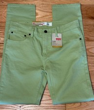 Levis NWT Womens Teens 510 Skinny 4 30x30 20 Reg Denim Green Jeans