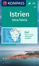 KOMPASS Wanderkarte 238 Istrien, Istra, Istria 1:75.000 | deutsch