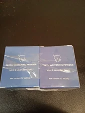2pk of Oralhoe Teeth Whitening Powder Mint And Lavender 1.23 OZ Exp 02/2028
