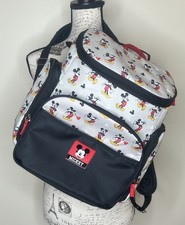 MICKEY MOUSE Diaper Bag 15-in Backpack Changing Pad Clear Pack Multi-Pocket NEW