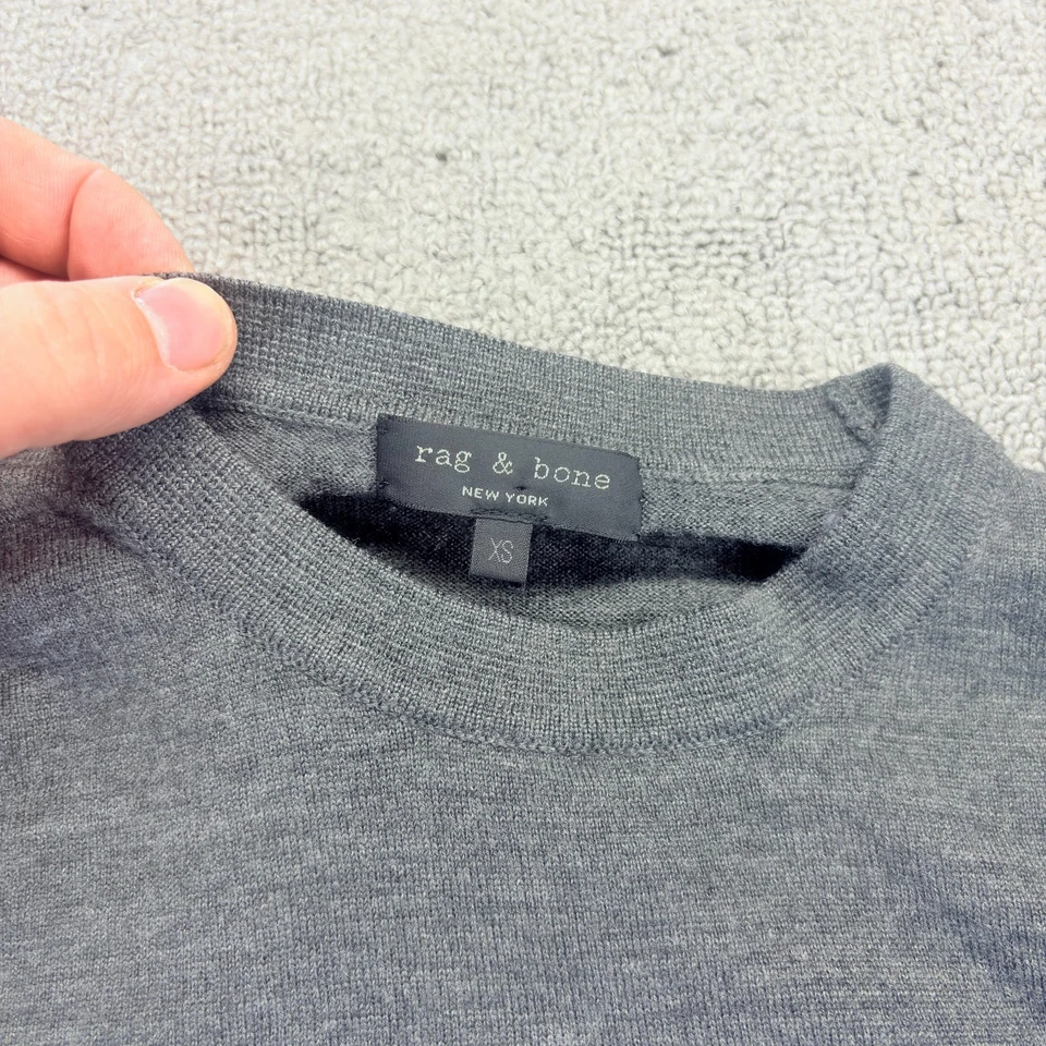 Suéter Rag & Bone Para Mujer XS "Marissa" Bloque de Color Lana Merino Viscosa Diseñador Foto 3 de 4